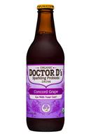 Doctor D's : DoctorDs-12oz-SparklingProbiotic19-ConcordGrape-Front