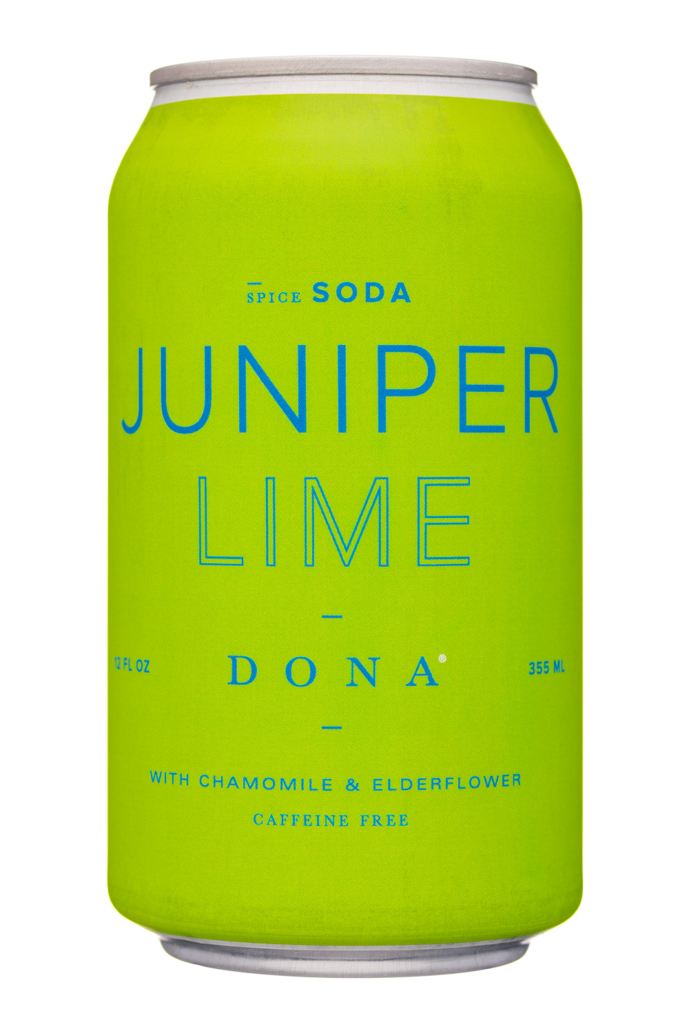 Dona Spiced Sodas: Dona-12oz-SpiceSoda-JuniperLime-Front