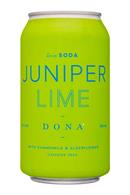 Dona Spiced Sodas: Dona-12oz-SpiceSoda-JuniperLime-Front