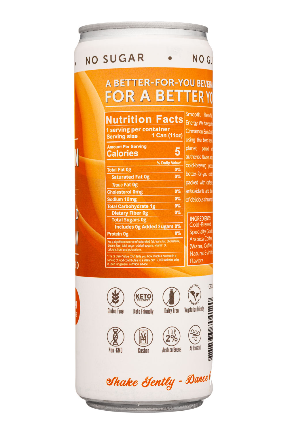 Door County Coffee & Tea Co.: DoorCountry-11oz-2022-ColdBrew-CinnBuns-Facts