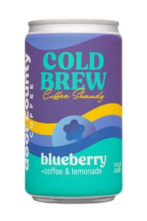 Door County Coffee & Tea Co.: DoorCounty-8oz-2023-ColdBrew-Blueb-Front