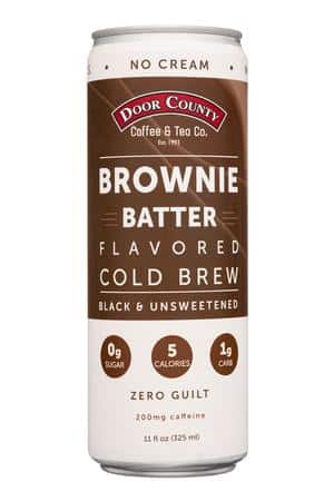 Door County Coffee & Tea Co.: DoorCountry-11oz-2022-ColdBrew-BrownieBatter-Front