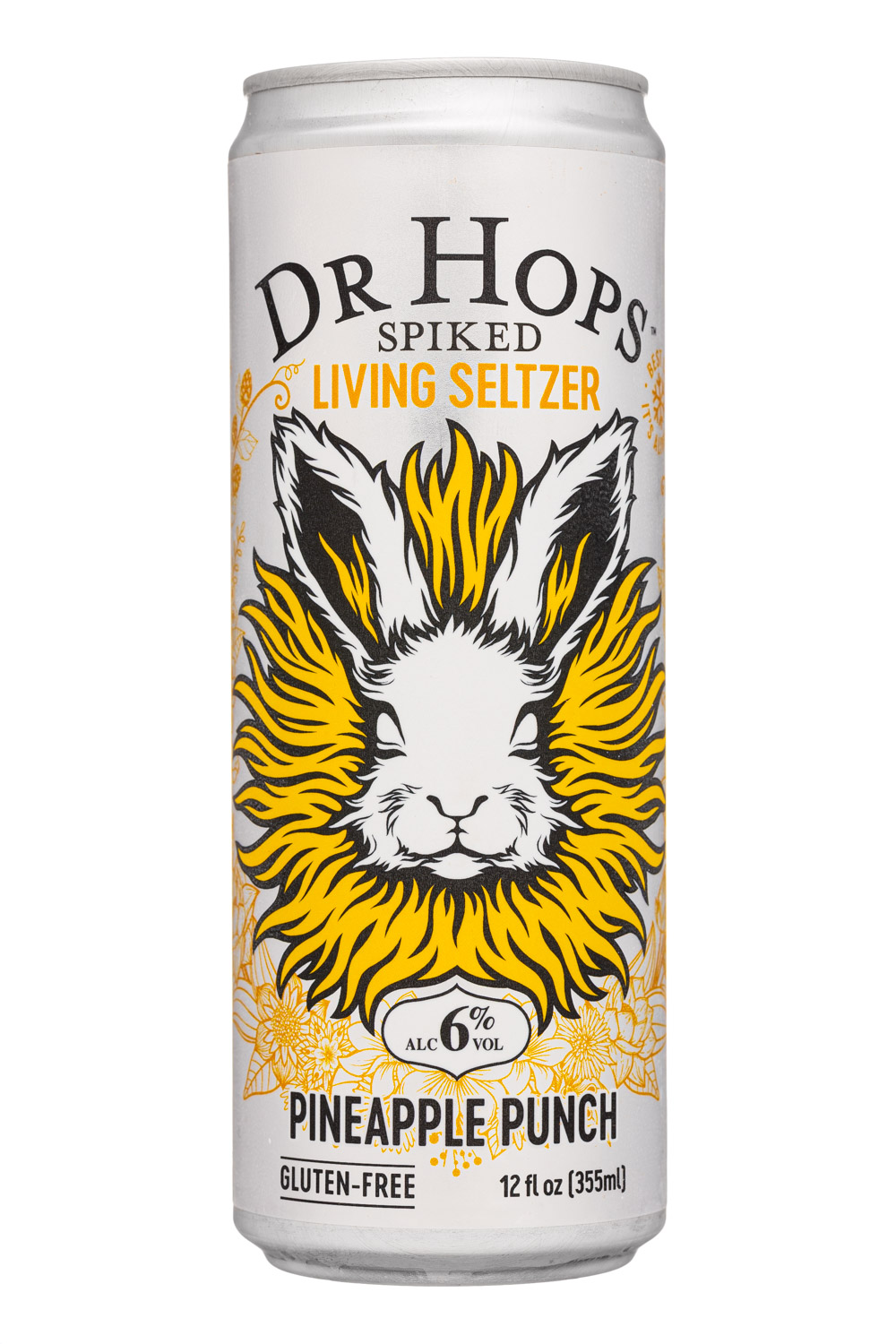 Dr Hops: DrHops-12oz-2023-SpikedLivingSeltzer-PineapplePunch
