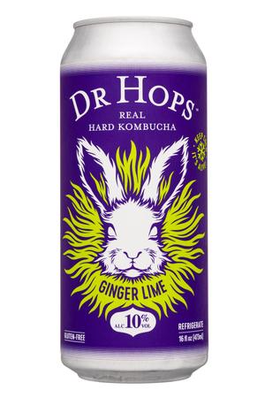 Dr Hops: DrHops-16oz-2023-HardBuch-GingerLime