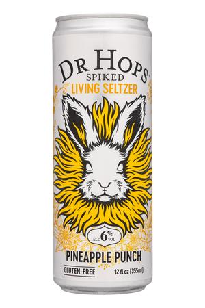 Dr Hops: DrHops-12oz-2023-SpikedLivingSeltzer-PineapplePunch