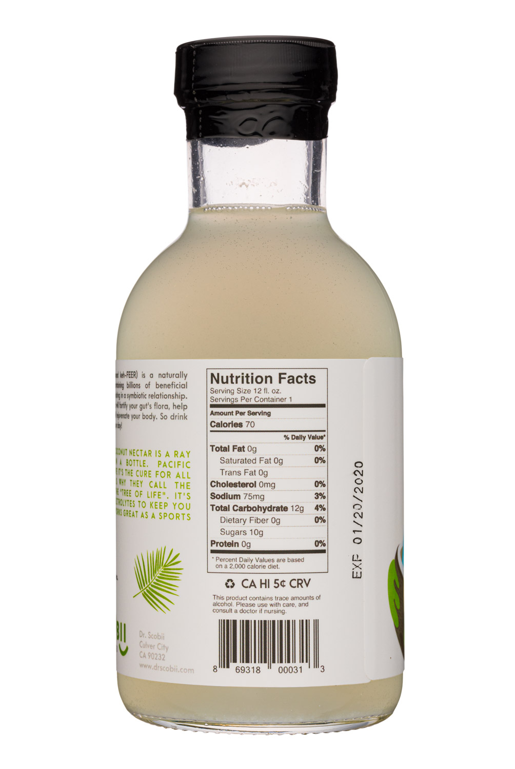 Dr. Scobii: DrScobii-12oz-2020-WaterKefir-Coconut-Facts