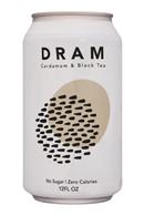 Dram Adaptogenic Sparkling Water: Dram-12oz-CardamomBlackTea-Front