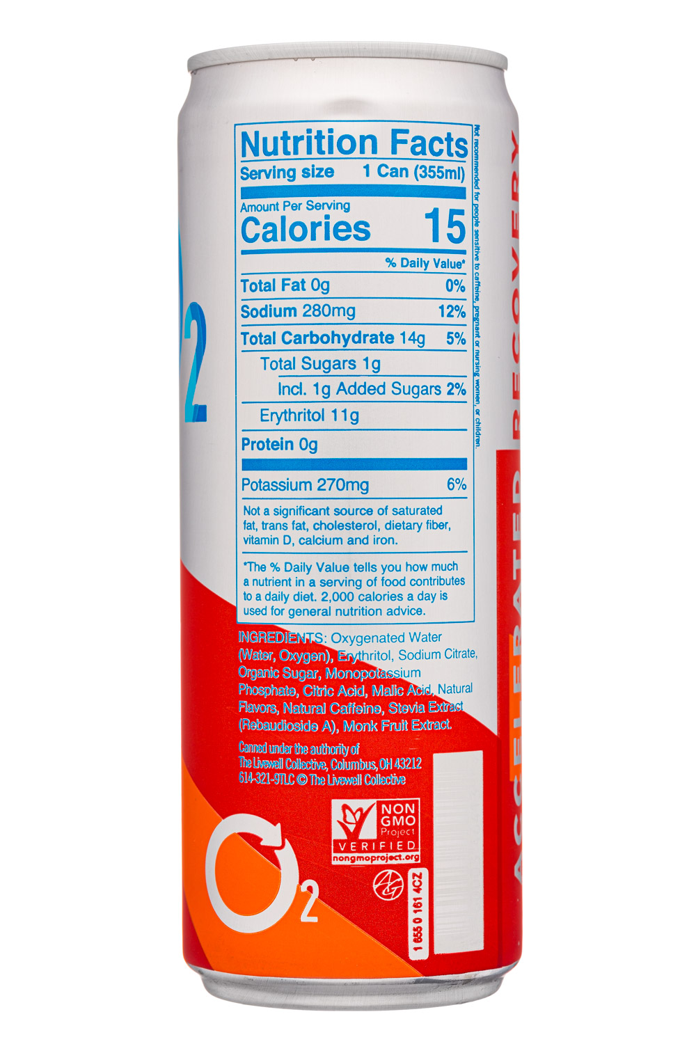 Drink 02: Livewell-12oz-2020-O2-OxygenRecovery-GrapefruitGinger-Facts
