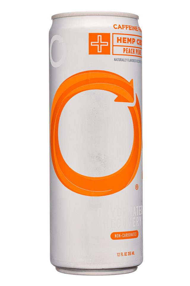 Drink 02: DrimkO2-12oz-Recovery-CBD-Peach-Front