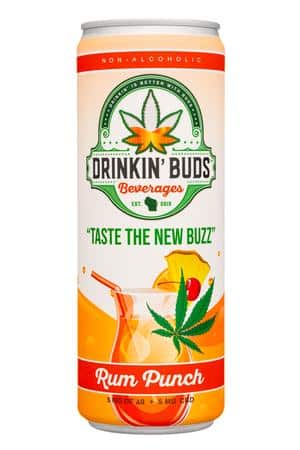 Drinkin' Buds Beverages: DrinkinBuds-12oz-2023-NA-RumPunch-Front