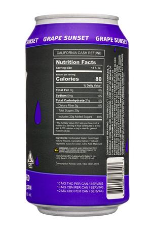 Drippy: Drippy-12oz-2023-CannabisSoda-GrapeSunset-Facts