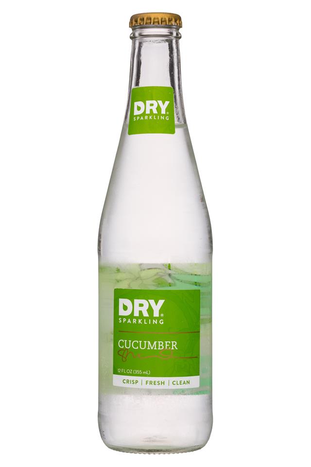 DRY Sparkling: DrySparkling-12oz-Soda-Cucumber-Front