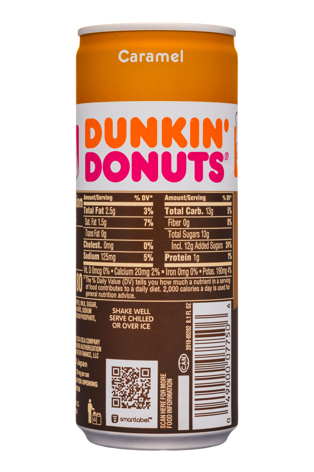 Dunkin: DunkinDonuts-8oz-ShotInTheDark-Caramel-Facts