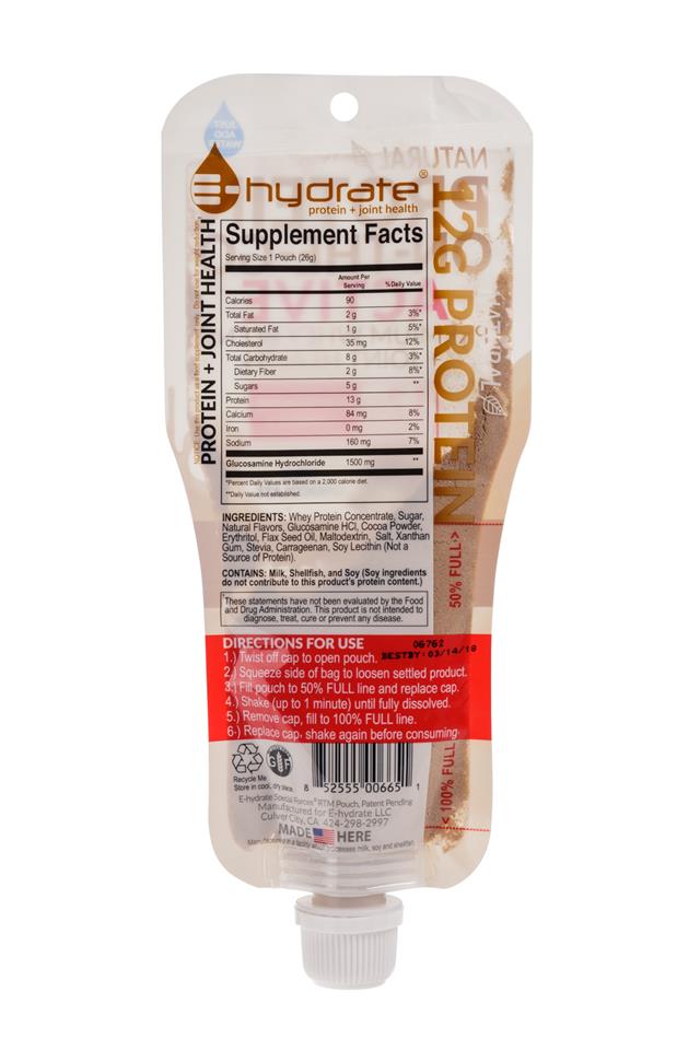 E-hydrate: EProtein-ProteinOnTheGo-Chocolate-Facts
