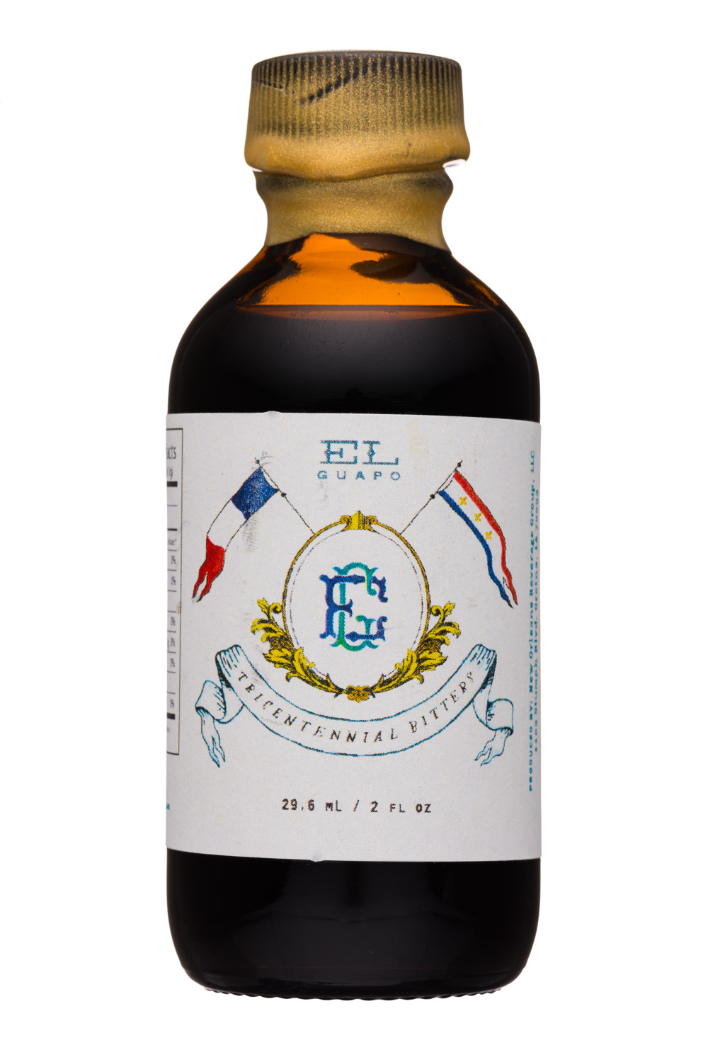 El Guapo: ElGuapo-2oz-Bitters-Tricentennial-Front