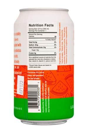 Elixir Kombucha: ElixerKombucha-12oz-2022-WatermelonCrush-Facts