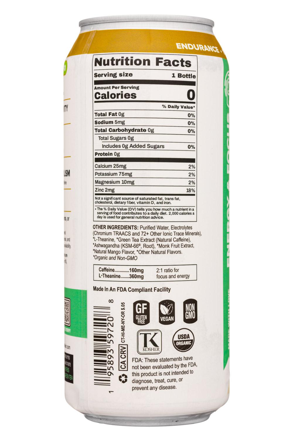 Empowered Elixir: EmpoweredElixer-16oz-2022-MangoInfused-Facts