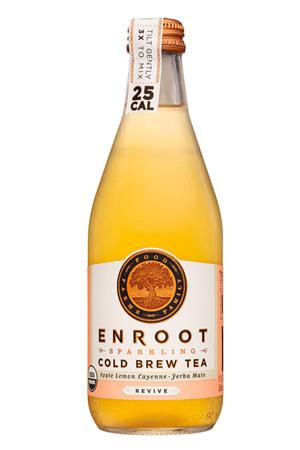 Enroot Sparkling Cold Brew Tea: Enroot-12oz-2021-ColdBrewTea-Revive-Front