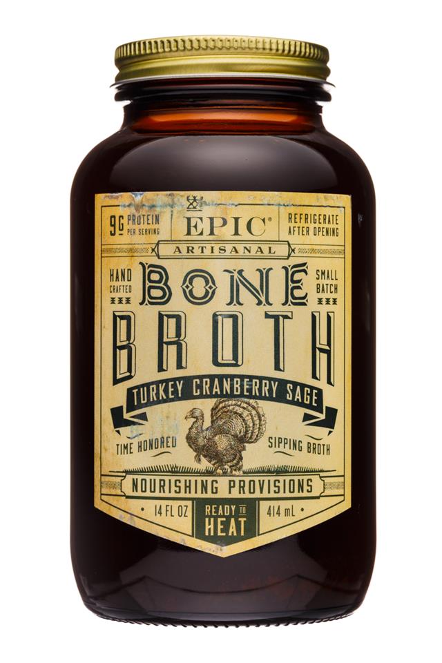 Epic Bone Broth: Epic-14oz-BoneBroth-TurkeyCranSage-Front