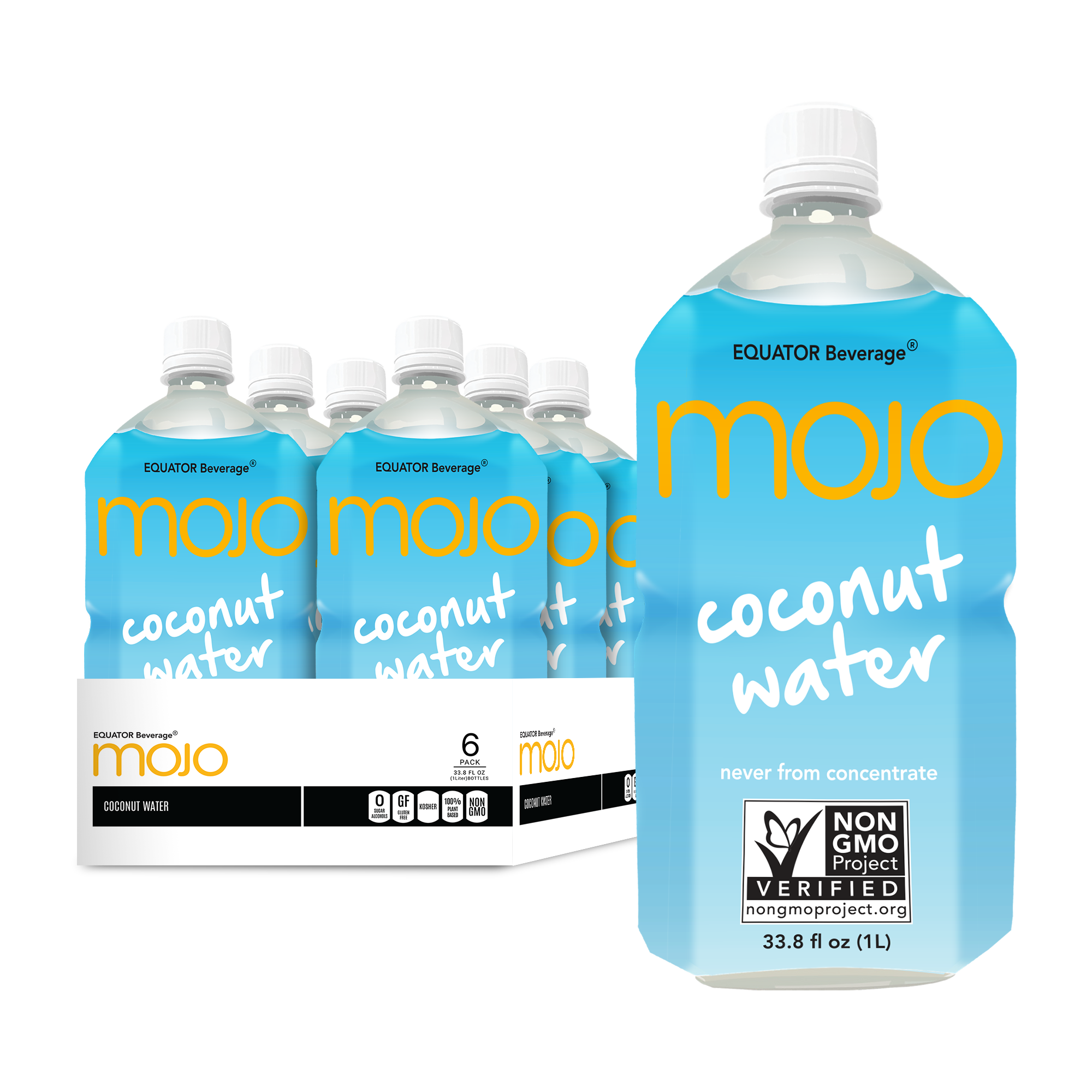 MOJO Coconut Water 33.8 oz EQUATOR Beverage Product