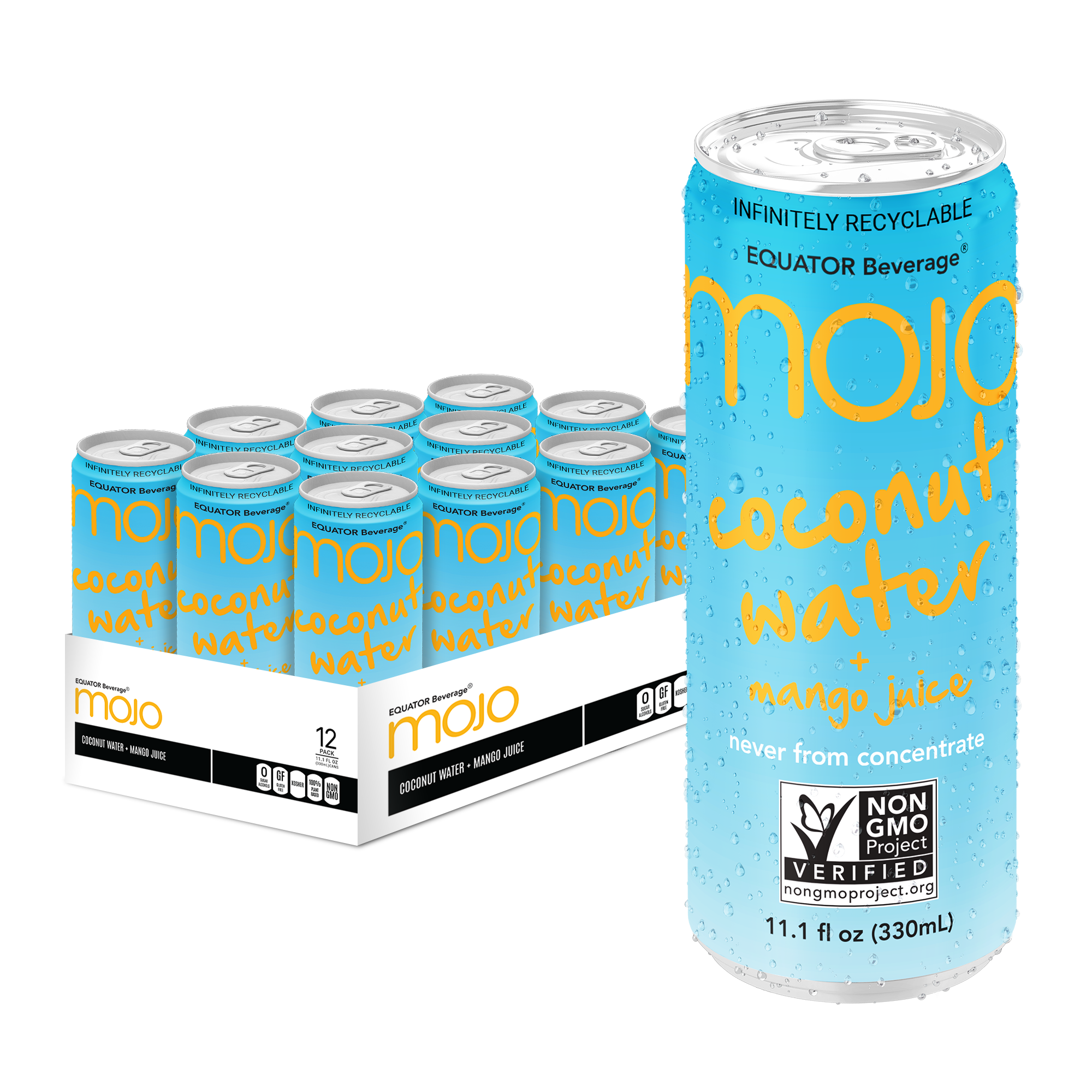 MOJO Coconut Water + Mango Juice 11.1 oz