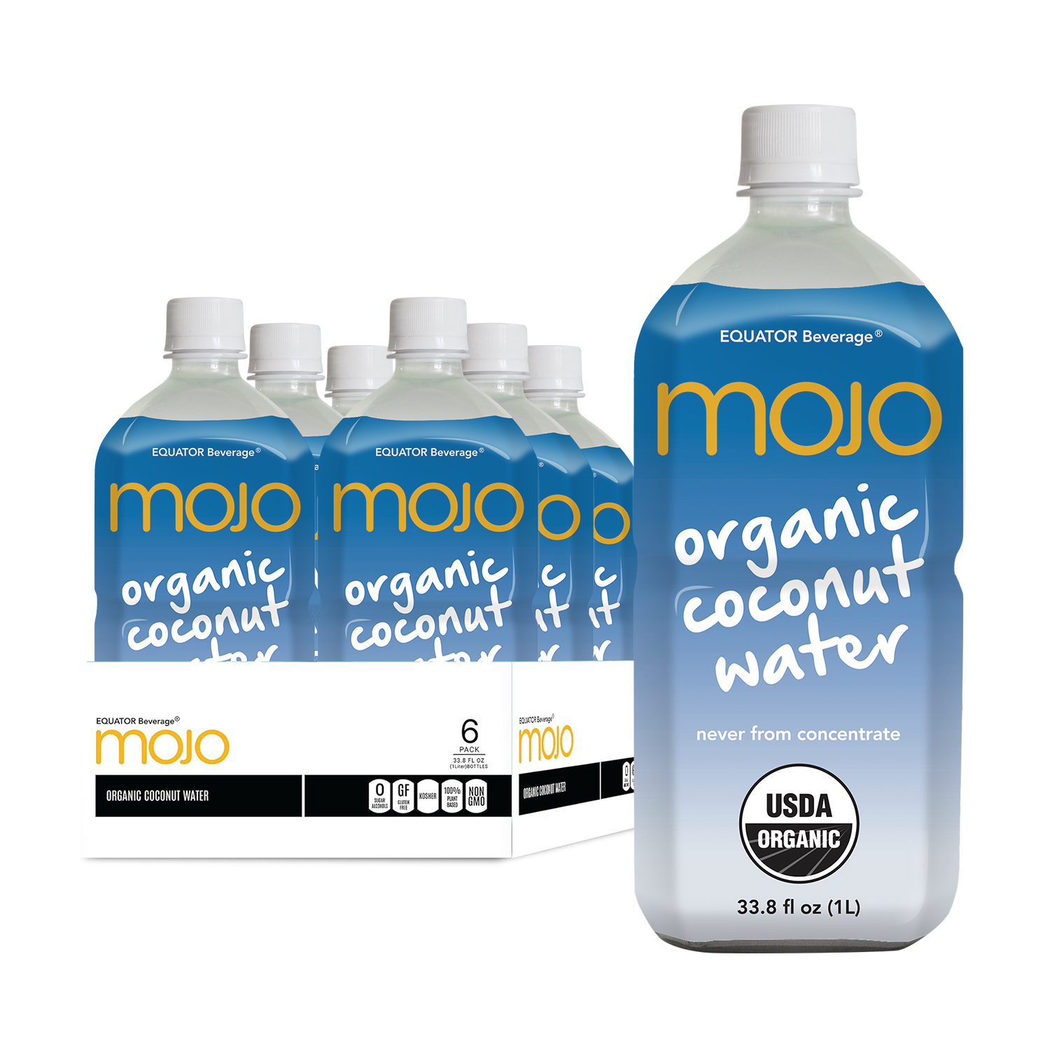 EQUATOR Beverage: Photo of MOJO Organic Coconut Water 33.8 fl oz - EQUATOR Beverage (uploaded by company)