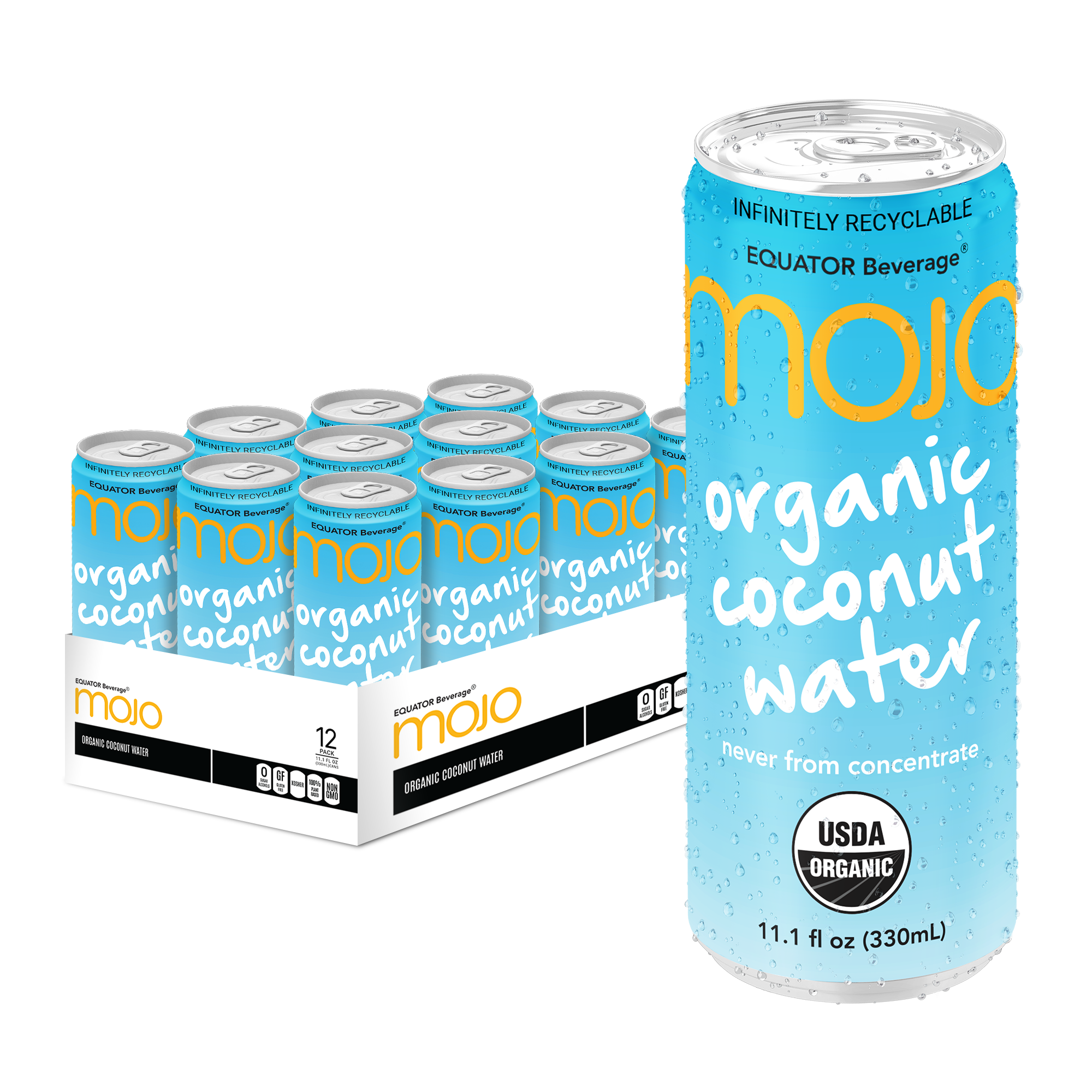 EQUATOR Beverage: Photo of MOJO Organic Coconut Water 11.1 oz - EQUATOR Beverage (uploaded by company)