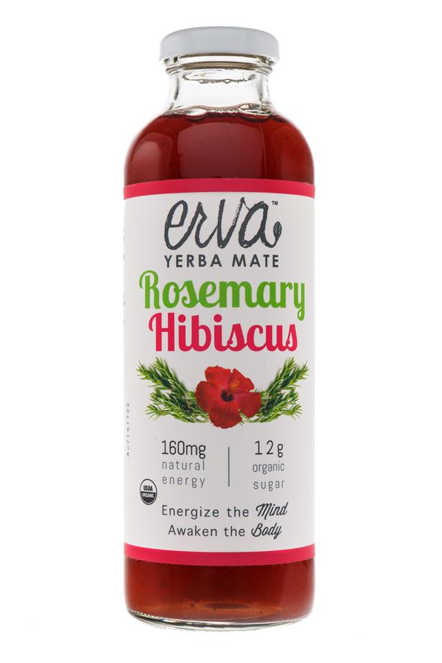 Erva Yerba Mate: Erva-RosemarryHibiscus-Front