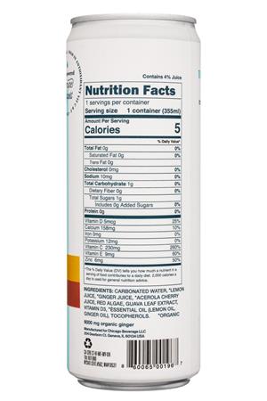 Esse: Esse-12oz-2021-SparklingWater-LemonGinger-Facts