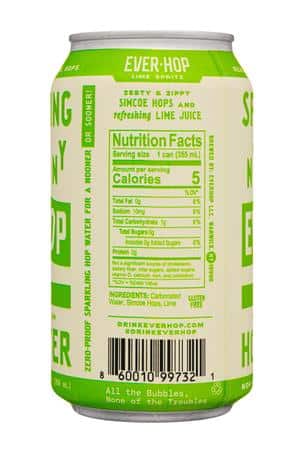 Ever-Hop: EverHop-12oz-2024-HopWater-LimeSpritz-Facts