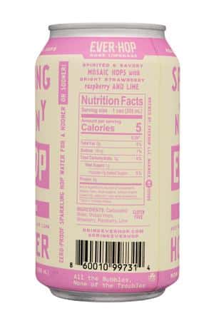 Ever-Hop: EverHop-12oz-2024-HopWater-RoseLimonade-Facts