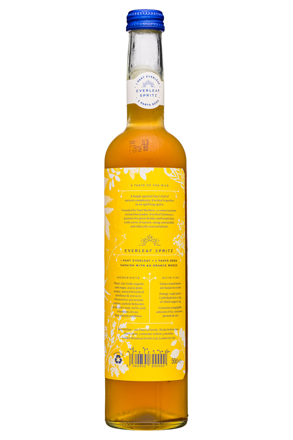 Everleaf Spritz: Everleaf-750ml-BittersweetAperitif-Facts