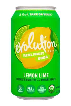 Evolution Fresh Real Fruit Soda: EvolutionFresh-12oz-2024-FruitSoda-LemonLime-Front