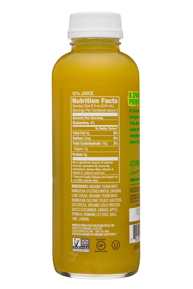 Evolution Fresh: EvolutionFresh2-15oz-Kombucha-GingerGreens-Facts