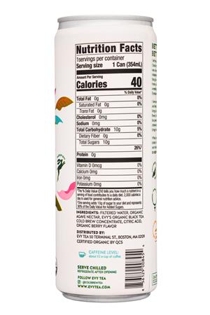 EvyTea: EvyTea-12oz-2021-ColdBrew-BlackTeaSuperberry-Facts