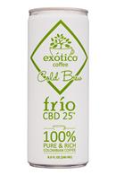 Exotico Coffee Company: Exotico-8oz-2020-ColdBrew-FrioCBD-Front