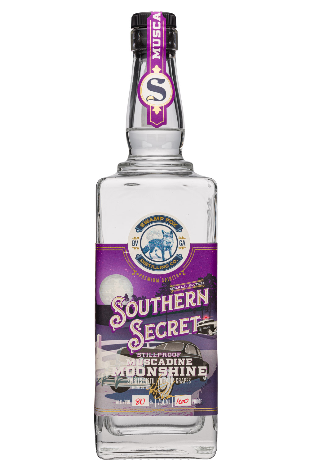 Swamp Fox Distilling Co.: SwampFoxDistilling-750ml-2020-SouthernSecret