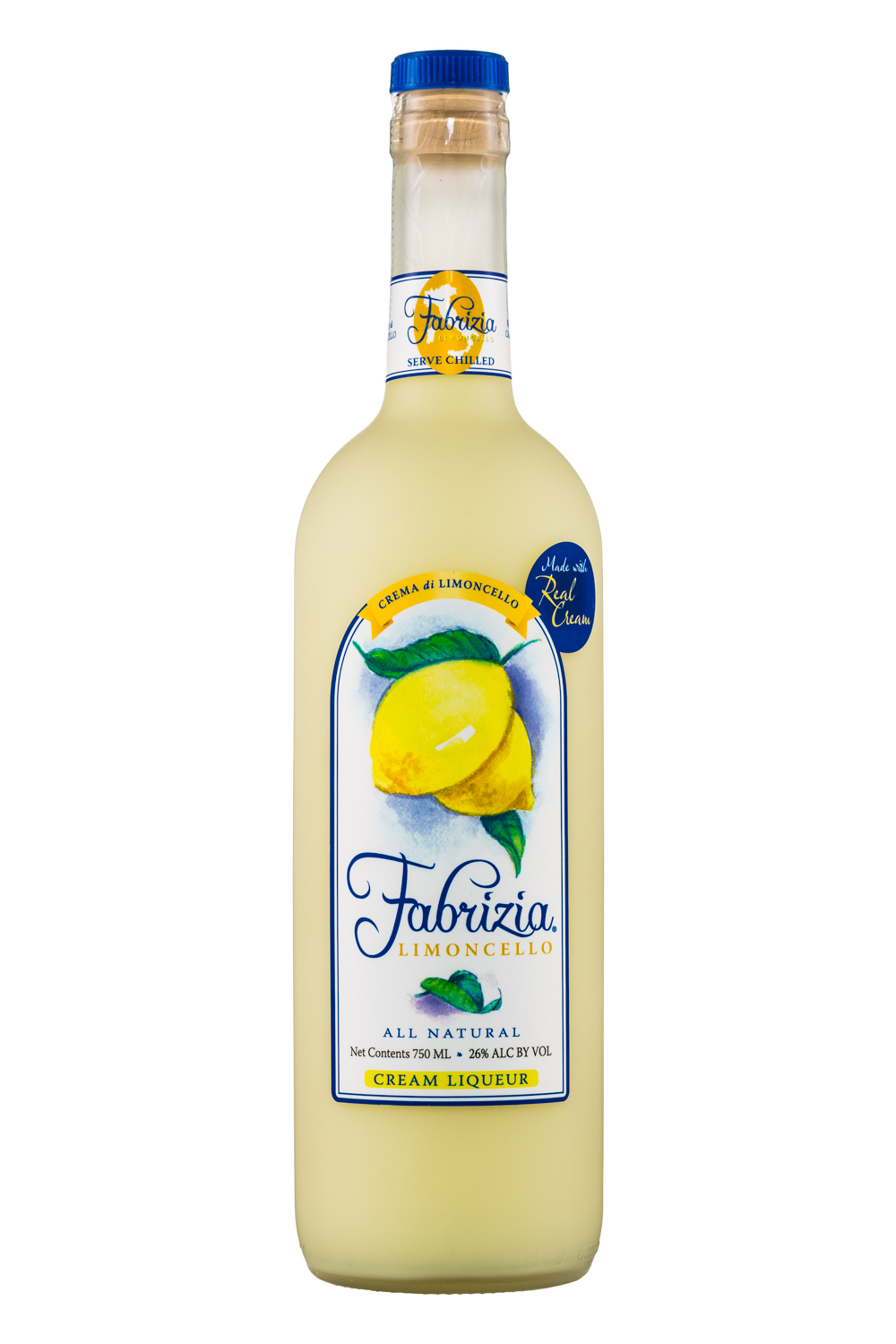 Fabrizia: Fabrizias-750ml-Limoncello-CreamLiqueur