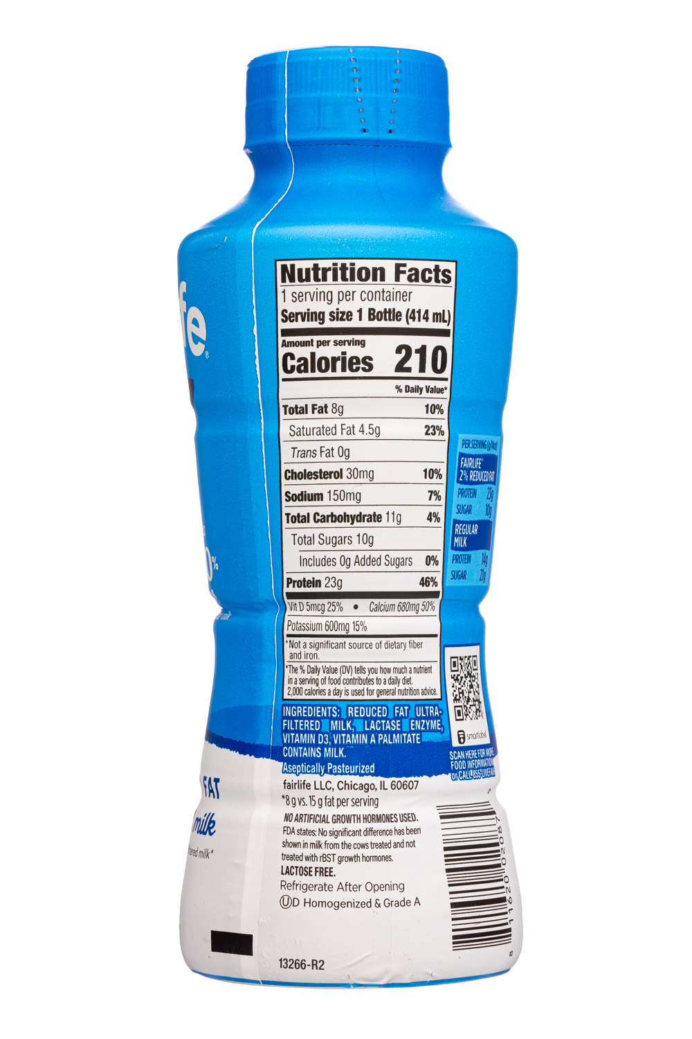 Fairlife: Fairlife-14oz-2025-ReducedFatMilk-Facts