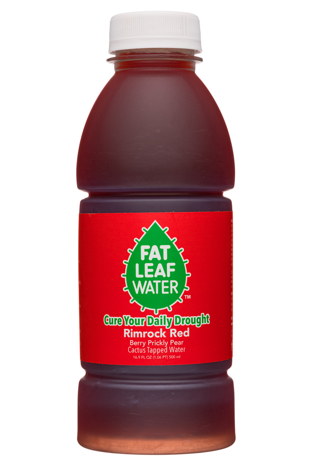 Fat Leaf Water: FatLeaf-17oz-2020-Water-RimrockRed-Front