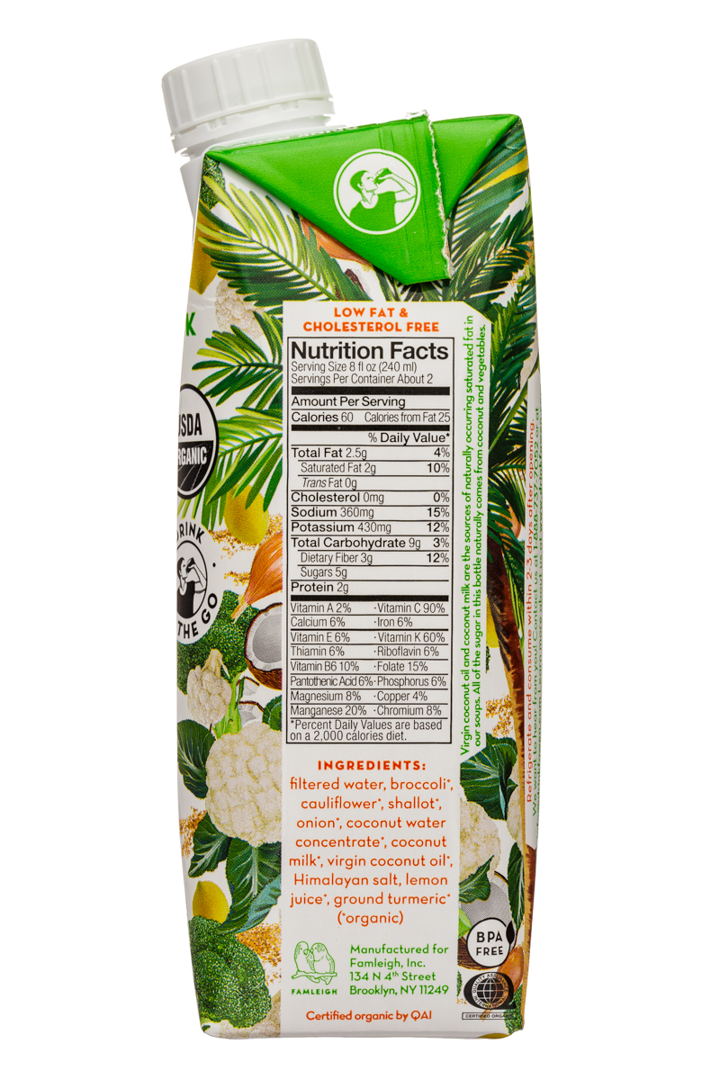 Fawen: Fawen-17oz-RTDSoup-BroccoliCauliflower-Facts