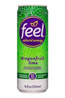 Feel Natural Energy: Feel-12oz-NaturalEnergy-DragonfruitLime-Front