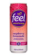 Feel Natural Energy: Feel-12oz-NaturalEnergy-RaspberryLemonade-Front