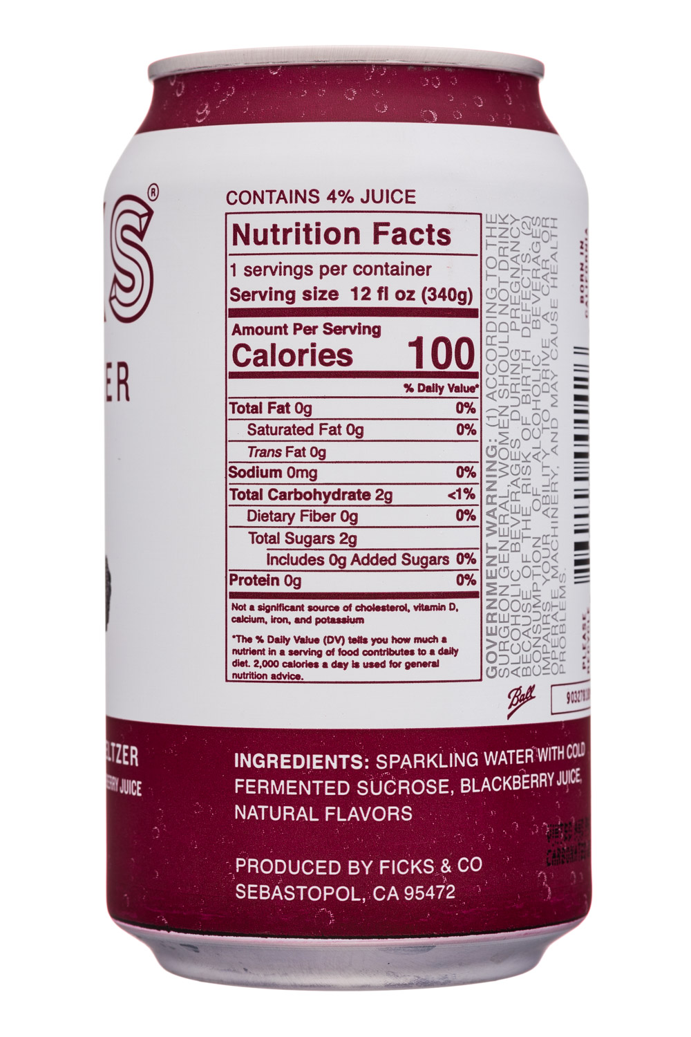 Ficks : Ficks-12oz-HardSeltzer-Blackberry-Facts