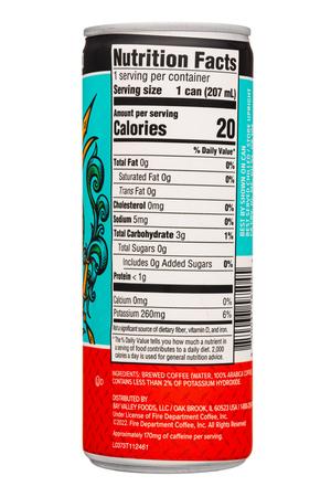 Fire Department Coffee: FireDeptCoffee-7oz-2022-Nitro-Espresso-Facts