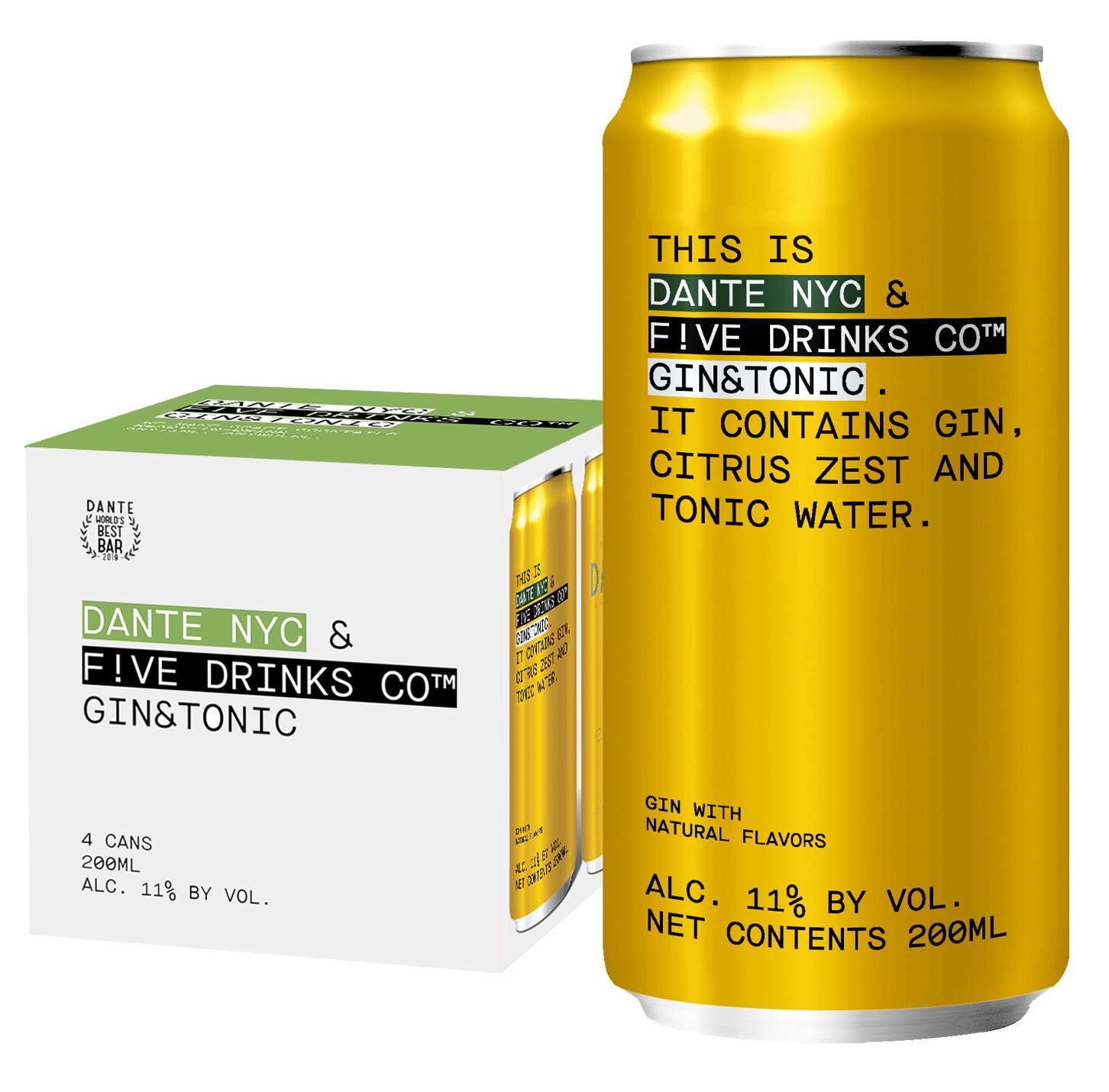 FIVE by BETTER DRINKS: Photo of Dante NYC - Gin & Tonic  - Five Drinks Co (uploaded by company)