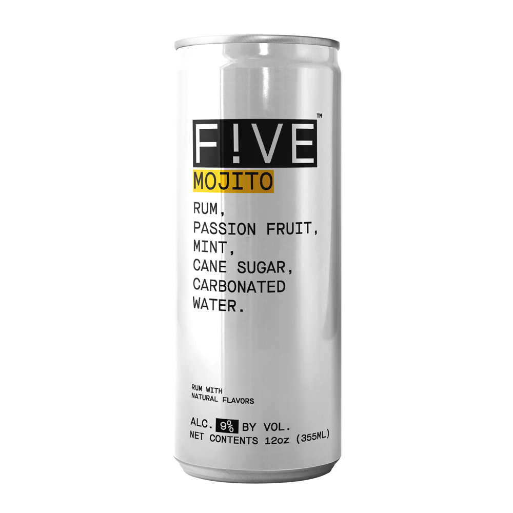 FIVE by BETTER DRINKS: Photo of 12 OZ  SLEEK MOJITO  - F!VE by FIVE DRINKS CO (uploaded by company)