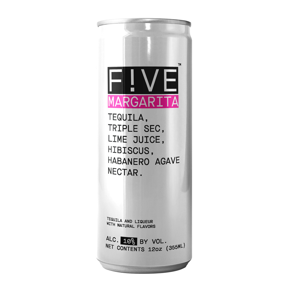 FIVE by BETTER DRINKS: Photo of 12 OZ SLEEK MARGARITA  - F!VE by FIVE DRINKS CO (uploaded by company)