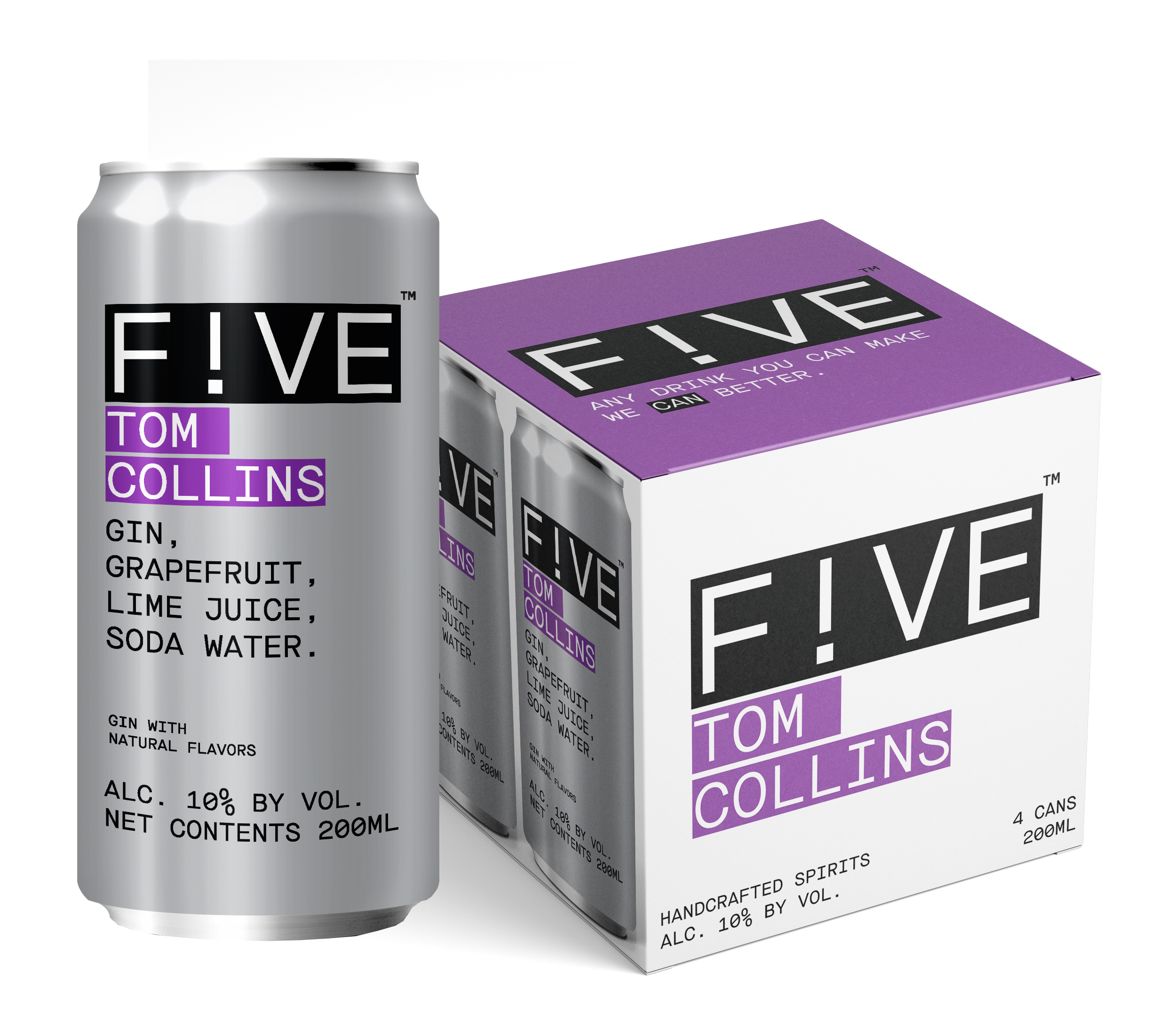 FIVE by BETTER DRINKS: Photo of FIVE Tom Collins  - Five Drinks Co (uploaded by company)
