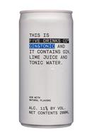 FIVE by BETTER DRINKS: FiveDrinksCo-200ml-GinTonic